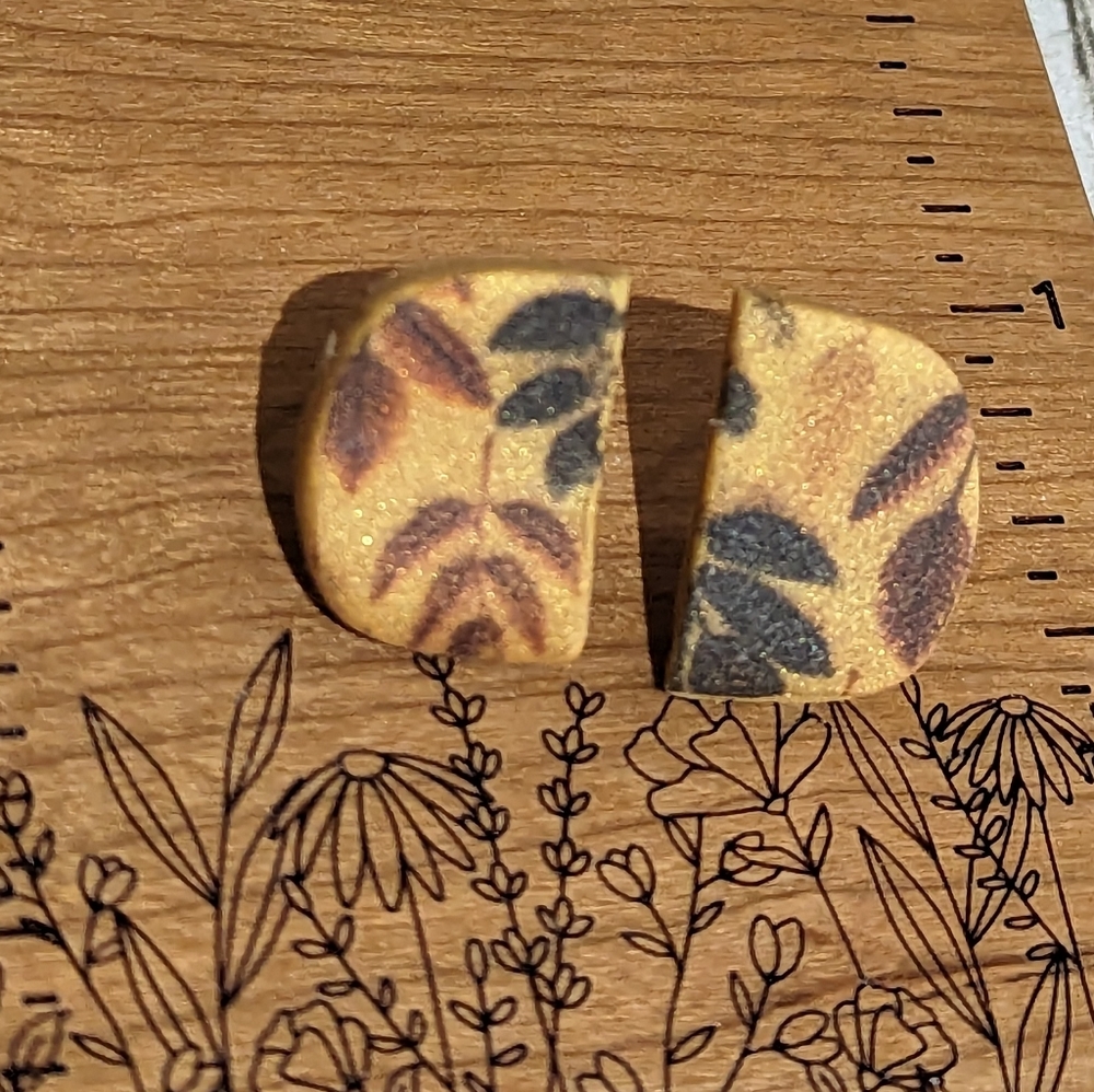 3 for $6 Item: Fall Color Clay Stud Earrings NEW!